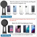 ZORBES® Magnetic Tripod Mount Holder for MagSafe Phone Magnetic Tripod Mount Adapter, 360° Rotatable Stand for iPhone 14/13/12 Smartphone Clip Adapter Magnetic Phone Tripod Mount (No Include Tripod)