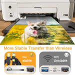 Verilux USB Printer Cable for HP Canon Epson with 6.6ft Length and Dual USB C & Type A | 480Mbps Data Transfer