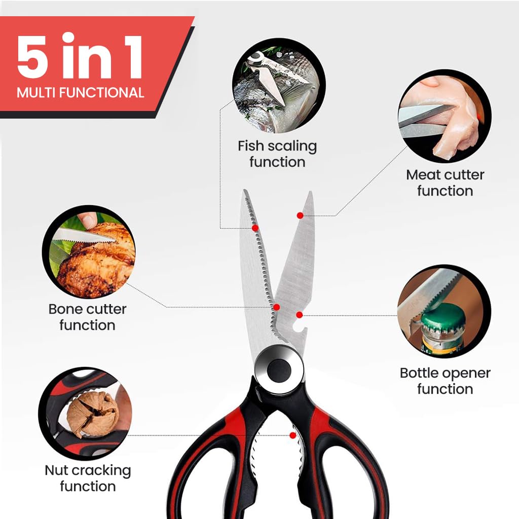 ZORBES® Heavy Duty Kitchen Scissors, Sharp Kitchen