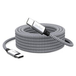 Verilux Type C to Type C Cable for Fast Charging with 60W PD and 9.8 ft Nylon Braided Design