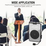ZORBES® Voice Amplifier Microphone with Wireless Bluetooth Headset Set