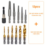 Serplex 11PCS Drill Bit Set with Screw Extractor Bits M3-M10