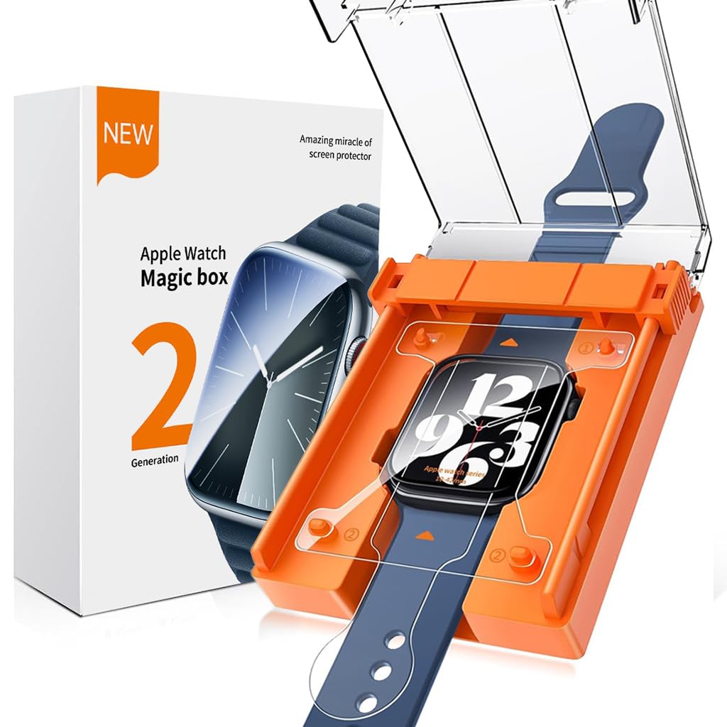 ZORBES® 2 Pack for Watch Screen Protector 42mm Series 11（2025） Series 10 (2024) [Automatic Align Tech] Anti-Scratch, Self-Healing Soft TPU, Bubble Free, HD Transparen