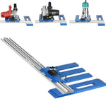 Serplex® Guide Rail for Electric Cutter Manual Guide Rail 0-65cm Adjustable Dual Edge Etched Scale Design Aluminum Alloy Universal Manual for Electric Saw,Trimmer