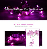 Verilux String Light for Christmas and Home Decoration with 20 LEDs 2m Copper Wire | Pink