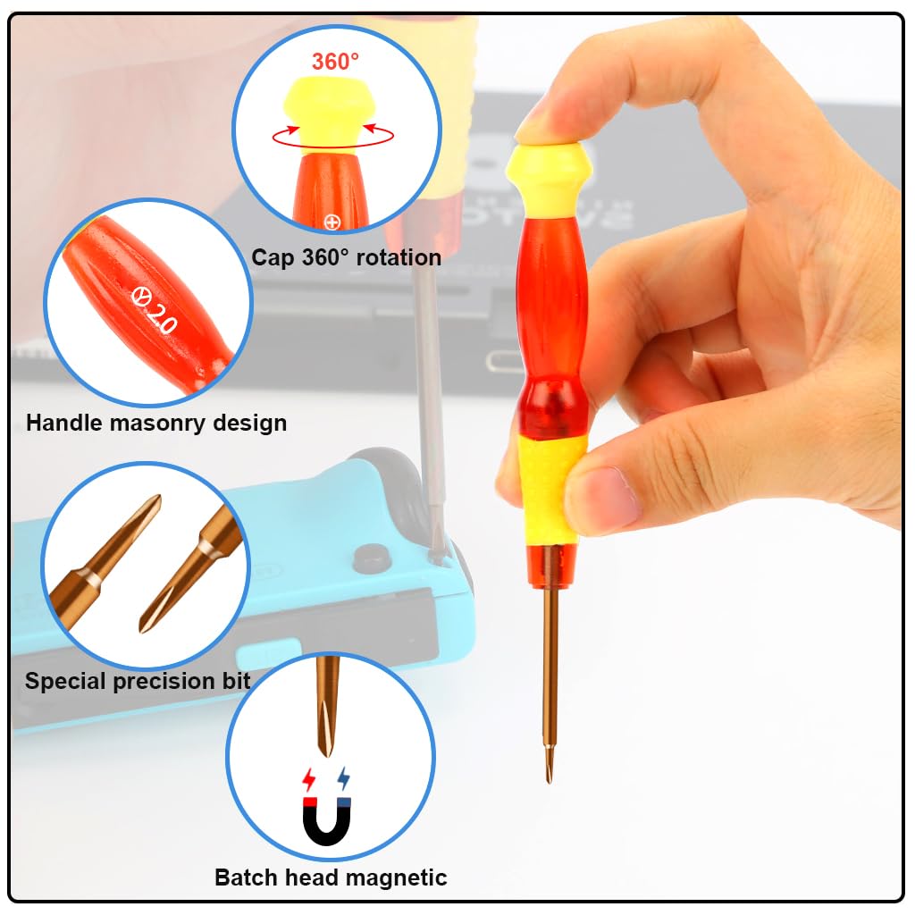 ZORBES® 21pcs Repair Tools and Accessories for Switch Joy Con Joy con Drift Repair Kit NS Joy-Con & Switch Lite Controller Repair Kit