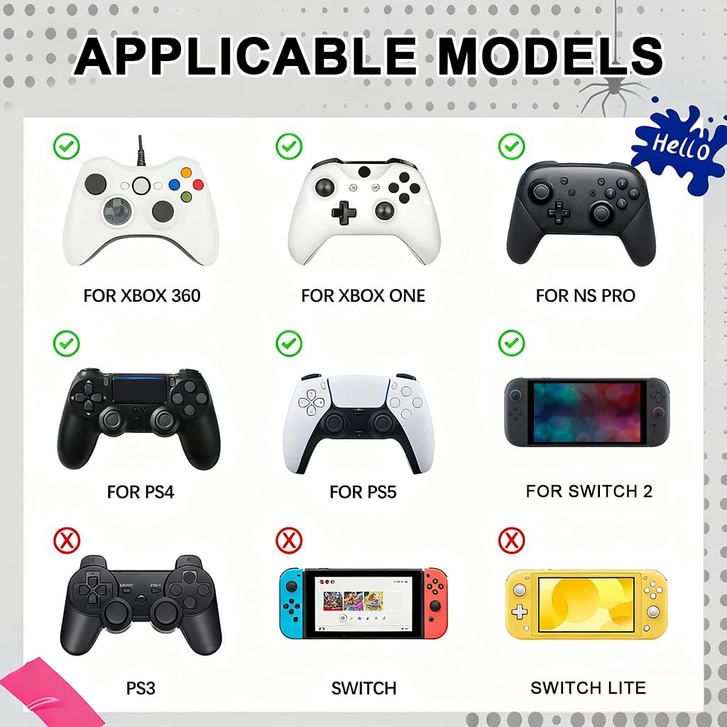 ZORBES Thumb Grips for PS5 & Switch 2