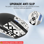 Verilux Mouse Grip Tape for Logitech G102 G304 Gaming Mouse with 0.5mm 3D Texture | 3 PCS