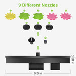 Verilux Solar Fountain for Bird Bath and Pond featuring 3W Panel with 11 Spray Nozzles