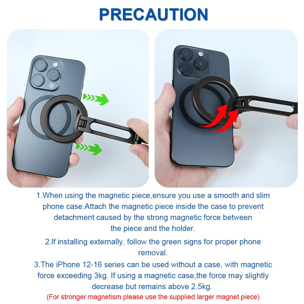 ZORBES® 2-in-1 Magnetic Neck Phone Mount & Chest Harness Adjustable POV Camera Holder for Hands-Free Vlogging Strong Magnetic Phone Grip for Filming, Cooking, Sports, Live Content