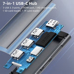 Verilux USB C Hub for Laptops with 7 Ports and 4K HDMI | 100W Power Delivery Charging
