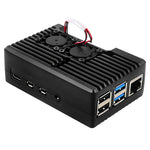 Verilux Aluminum Alloy Case for Raspberry Pi 4 Model B with Dual Cooling Fans | Precise Port Access