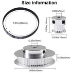 Serplex® Synchronous Timing Pulley Wheel Kit for 3D Printers
