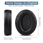 ZORBES® Replacement Earpads for Sennheiser HD450BT, HD4.50BTNC, HD4.40BT Bluetooth Headphones Noise Reduction PU Soft Earpads Replacement, One Pair