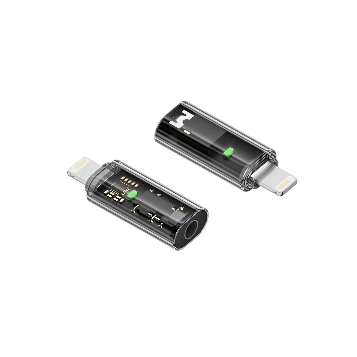 ZORBES® to 3.5mm Audio Adapter, Green LED, 40mW Output, Hi-Res Audio 16bit/48KHz, Music/Video Playback with in-line Control,