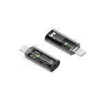 ZORBES® to 3.5mm Audio Adapter, Green LED, 40mW Output, Hi-Res Audio 16bit/48KHz, Music/Video Playback with in-line Control,