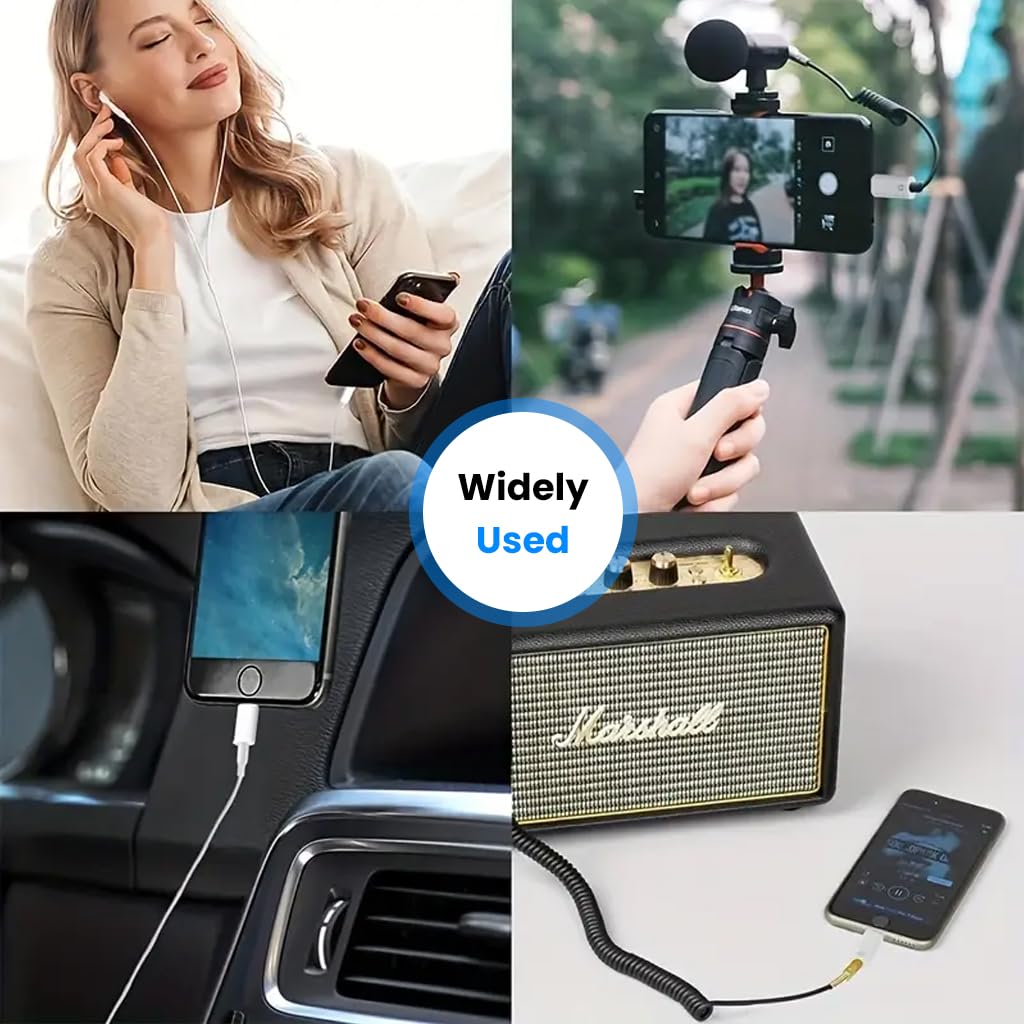 Verilux Type C to 3.5mm Headphone Jack Adapter with Hi Fi DAC for iPhone 16 and Galaxy S25