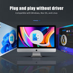 Verilux USB Card Reader for Photographers with USB C and USB3.0 | 4 in 1 5Gbps Slots