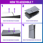 ZORBES® Limited Edition Replacement Faceplates Skin &30th Anniversary Sticker ABS Cover Shell for PS5 Slim Console, Console Cover Face Plate Shell, 30th Anniversary Limited Edition Bundle