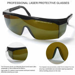 Serplex® Laser Safety Glasses, IPL 190-480nm/ 750-2000nm Laser Goggles IPL Eye Protection Goggles For Beauty Machine, Electric Hair Remover, With Wipe Cloth & Glasses Box, Green