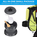 Verilux 8pcs Camping Cooking Set