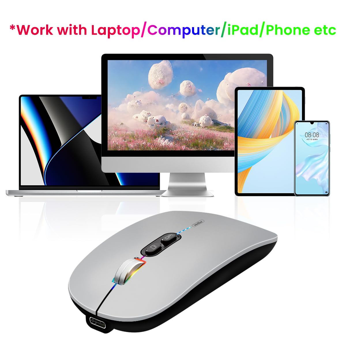 2.4G Rechargeable LED Wireless Mouse