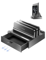 ZORBES® Vertical Laptop Stand with Drawer