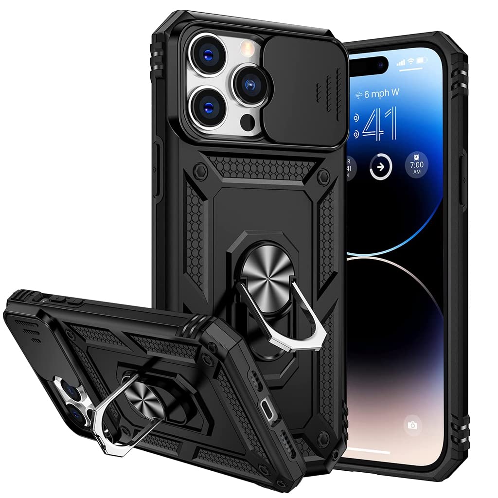 ZORBES® for iPhone 13 Pro Max Cover with Stand, iPhone 13 Pro Max Cover with Camera Protection, Heavy Duty Shockproof Protective iPhone 13 Pro Max Case, TPU iPhone 13 Pro Max Back Cover with Slide