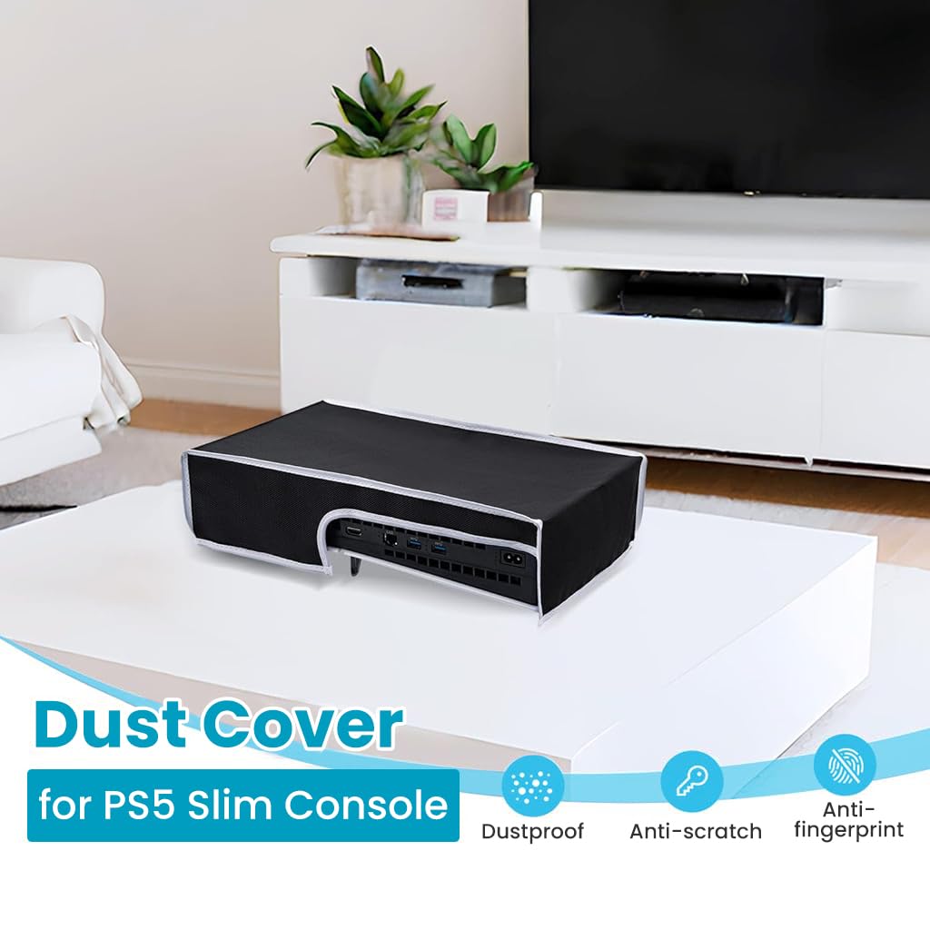 ZORBES® Dust Cover for SONY PS5 Console (Black) - verilux