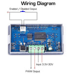 Serplex® Function Signal Generator, ZK-PP2K PWM Pulse Frequency Generator, LCD Pulse Frequency Duty Cycle Adjustable Signal Generator 3.3-30V Range, 8A Dual Mode, 1Hz-150KHz PWM Motor Speed Regulation