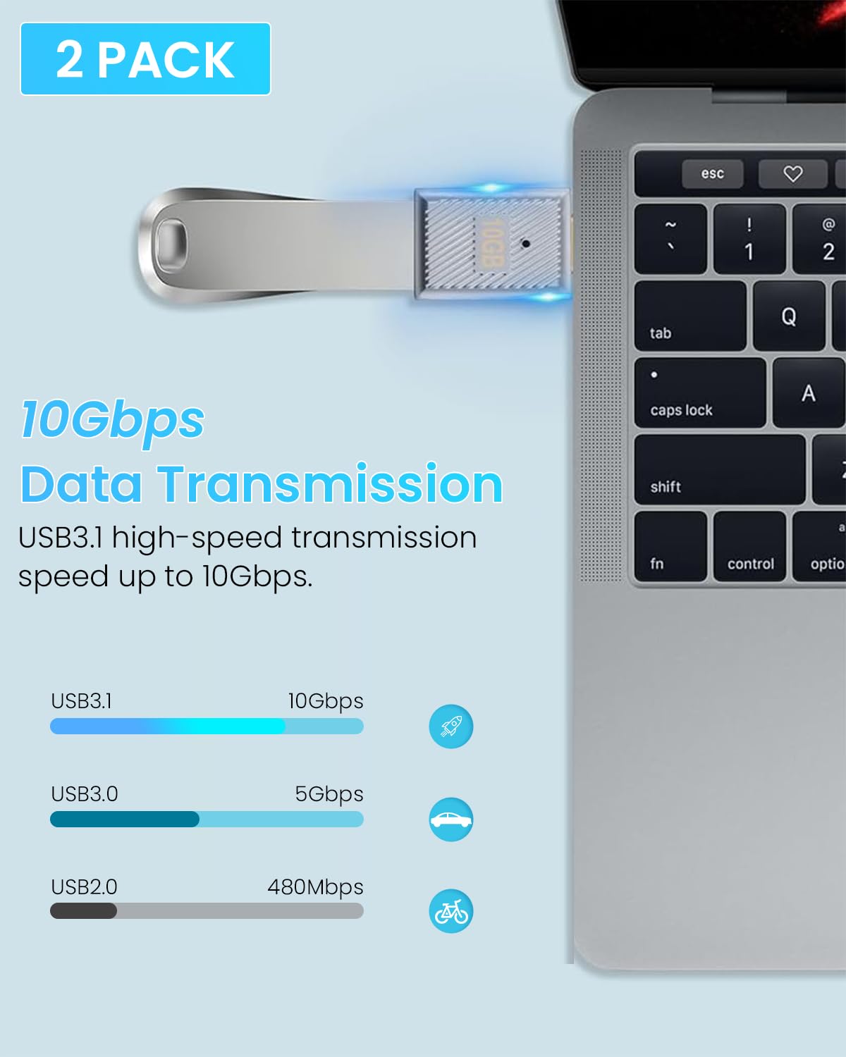 Verilux USB C to USB OTG Adapter with 10Gbps Data Transfer and 120W Fast Charging | Zinc Alloy Housing