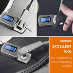Verilux Stylus Pressure Gauge for Turntable with 0.01g Precision and Blue LCD Display