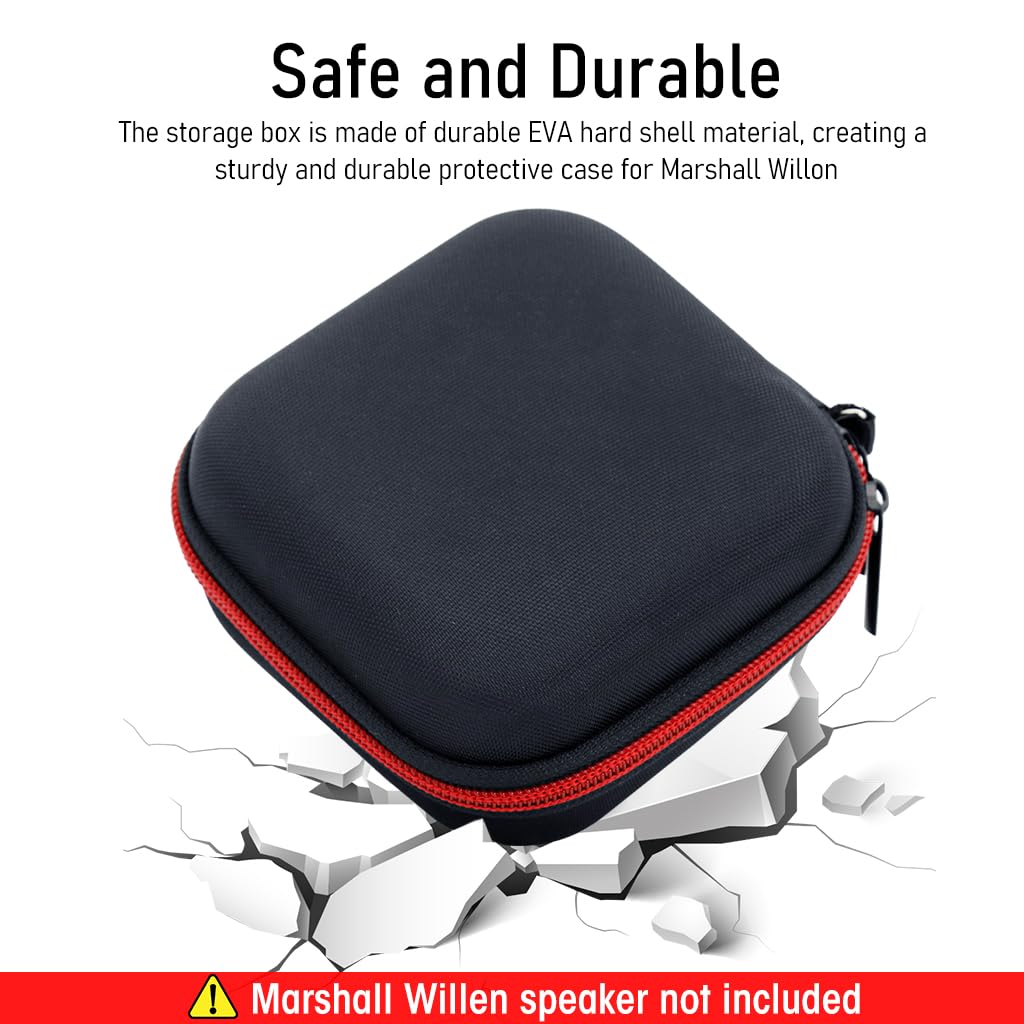 ZORBES® Carrying Case for Marshall Willen, Portable Carrying Case Cover for Marshall Speakers Willen Speaker Case with Hand Strap Anti-Scratch EVA Carring Case for Marshall Willen