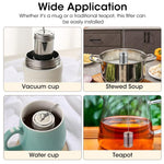 Zeitel® Tea Infuser with Tray Fine Mesh Strainer for Loose Leaves & Herbal Teas, Durable & Easy-Clean Green Tea Filter for Mugs & Teapots Premium 304 Stainless Steel (41x56mm)