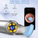 Verilux Ear Wax Remover Tool Kit Camera 6-Axis Gyroscope 9 Pcs Cleaner Tool Wireless 3.5mm Ear Wax Cleaner Machine with 5 Led Lights & 1 UV Lamp 350 mAh 6 Ear Camera for Cleaning Spades IOS & Android