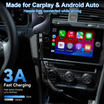 Verilux Type C Charger Cable 4 in 1 4 ft 1.2 m with PD 60 W Fast Charging and Spring Coil Design