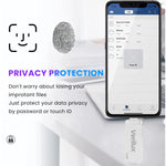 Verilux Pendrive 64GB for iPhone and Android with 3 in 1 USB A Type C Lightning Ports | Metal Mini Design