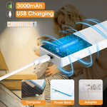 Verilux® 128 LEDs Wireless Cabinet Light, 25cm Study Lamp with Stepless Dimming Wardrobe Light Sensor Closet Light Magnet Mounted LED Lights Ideal for Closet, Cabinet(USB Rechargable)