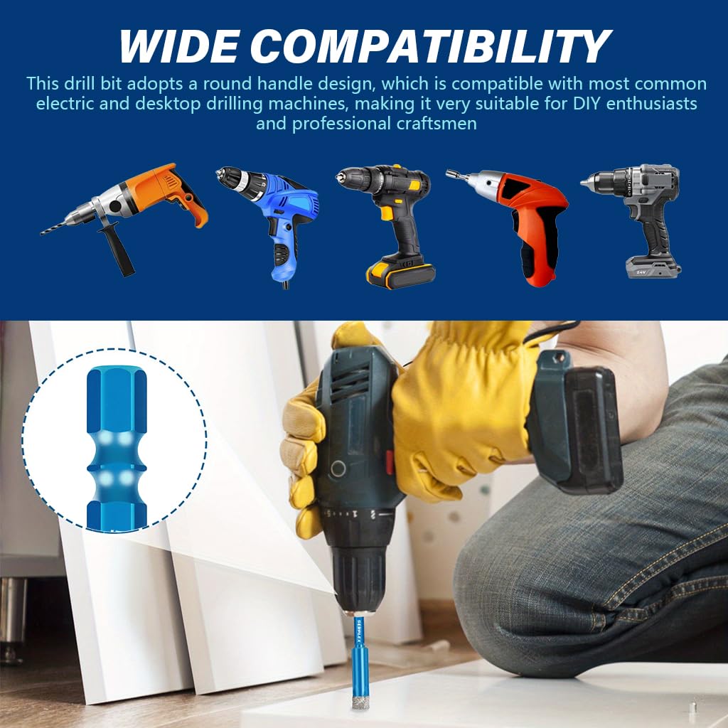 Serplex Drill Bit Set for Tile and Glass
