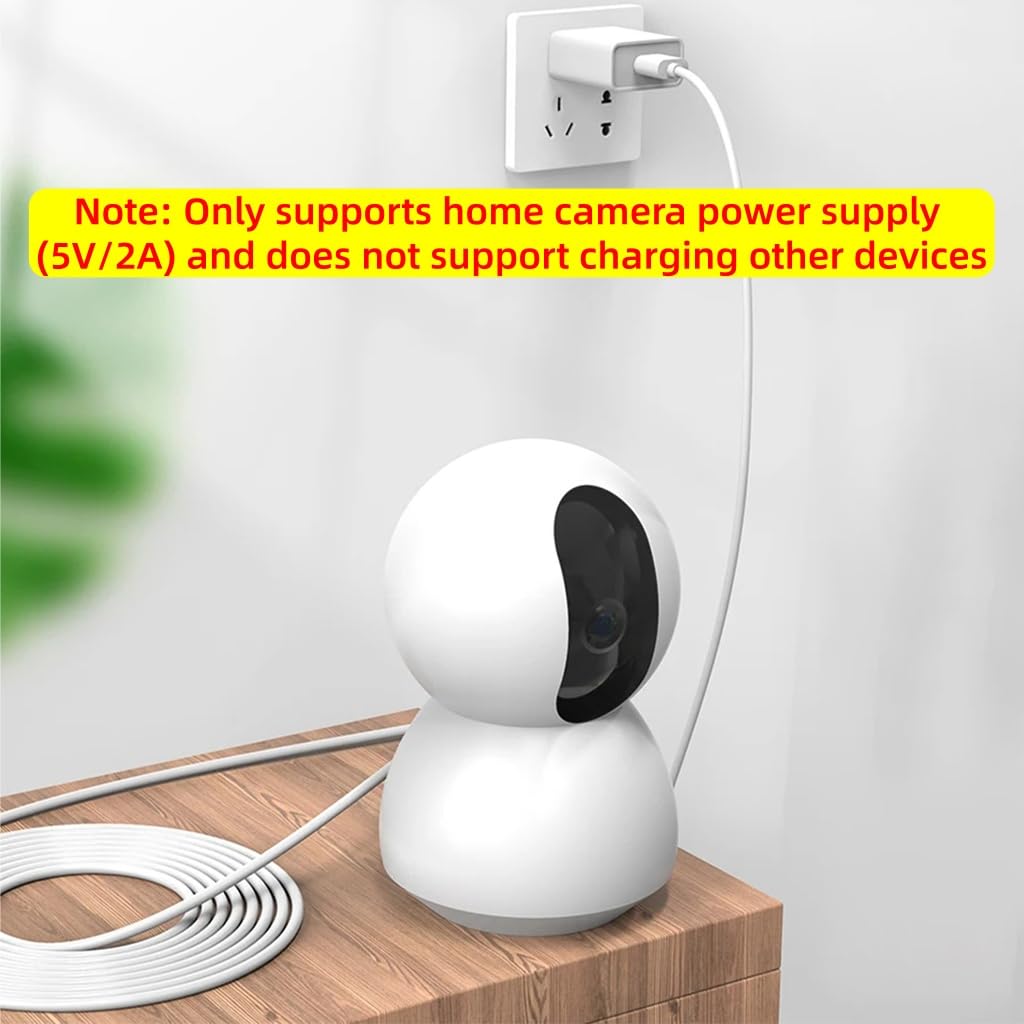 Verilux Micro USB Extension Cable for Security Cameras with Reinforced Connectors 19.6 ft | Stable Power Supply