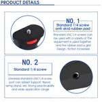 ZORBES® Camera Holder, 1/4" Universal Camera Hand Grip Stabilizer Support Mount for DSLR Camera Camcorder Smartphone GoPro Action Camera Led Video Light, Camera Holder for Video Shooting Videography