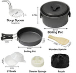 Verilux 8pcs Camping Cooking Set