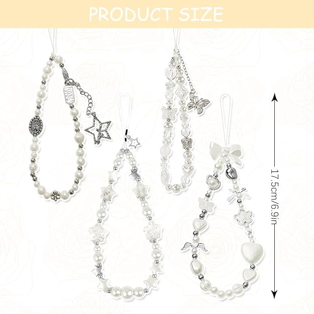 ZORBES 4Pcs Phone Charms for Girls