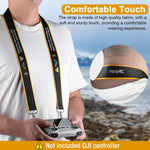 Verilux Neck Strap for DJI Controllers with Dual Metal Rings and Quick Release Buckles 22.8 in