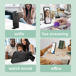 ZORBES® for Samsung S22 Ultra Case with Stand Cover Camera Protection Heavy Duty Shockproof Protective TPU Back 2PCS