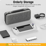 Verilux® Carrying Case for Rog Ally & Accessories, Portable Handbag for Rog Ally, EVA Carrying Case Rog Ally Organizer with Handle, Waterproof Protective Storage Bag Travel Case for Rog Ally Console