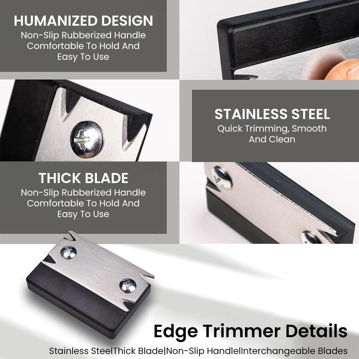 Serplex 3-Piece Woodworking Edge Trimmers