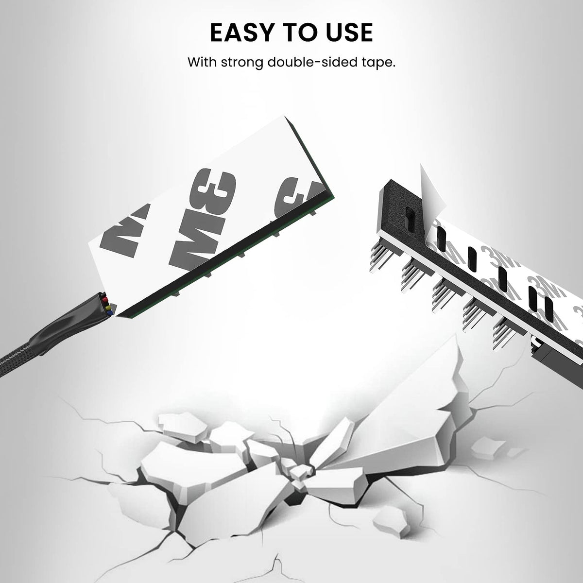 Verilux PWM Fan Hub for Desktop PCs with 1 to 5 Splitter Extension featuring 15.7 in Nylon Sleeve | Compatible with 3 Pin and 4 Pin CPU Cooling Fans