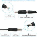 Verilux USB to DC Power Cable Boost Converter for Router and Devices with Switch & LED Display 5V to 9V 12V