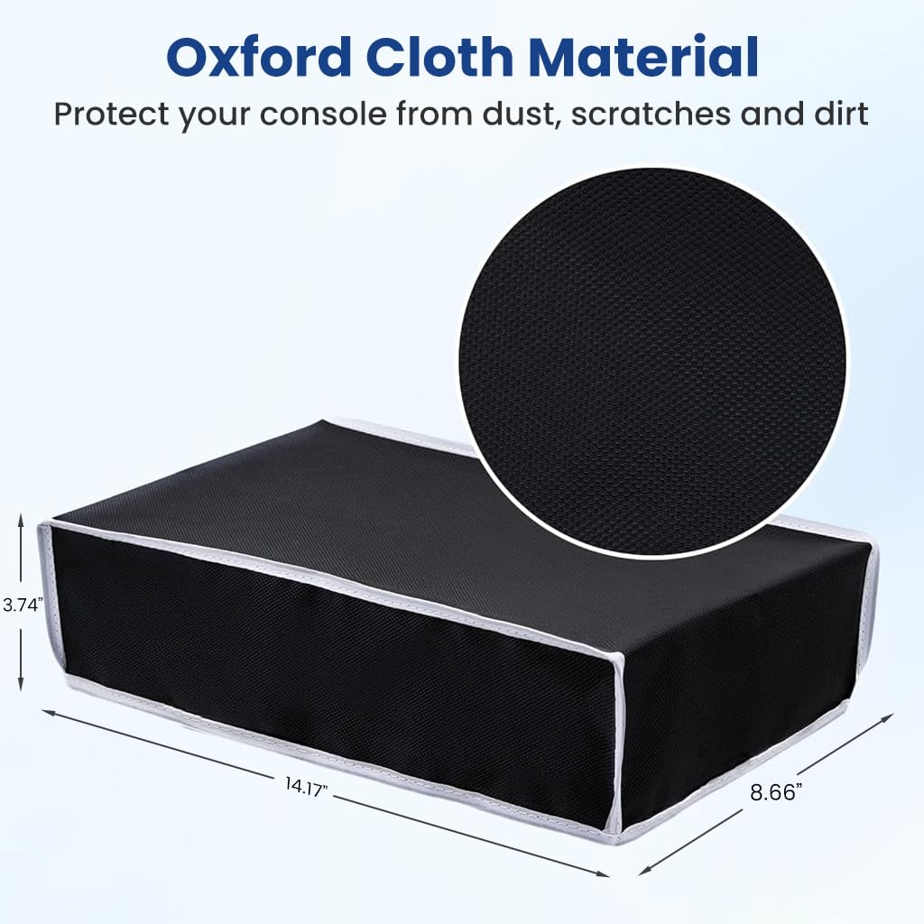 ZORBES® Dust Cover for Sony PS5 Pro 2024 Console, Washable xford Cloth Dust Proof Cover for Sony PlayStation 5 Pro 2024 Game Console Horizontal Cover Sleeve for PS5 Accessories